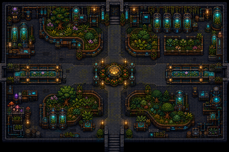 Undergrid biodome floor